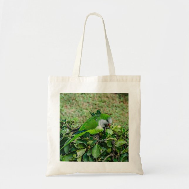 Tote Bag Perroquet vert (Devant)