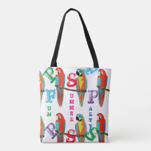 TOTE BAG PERROQUETS