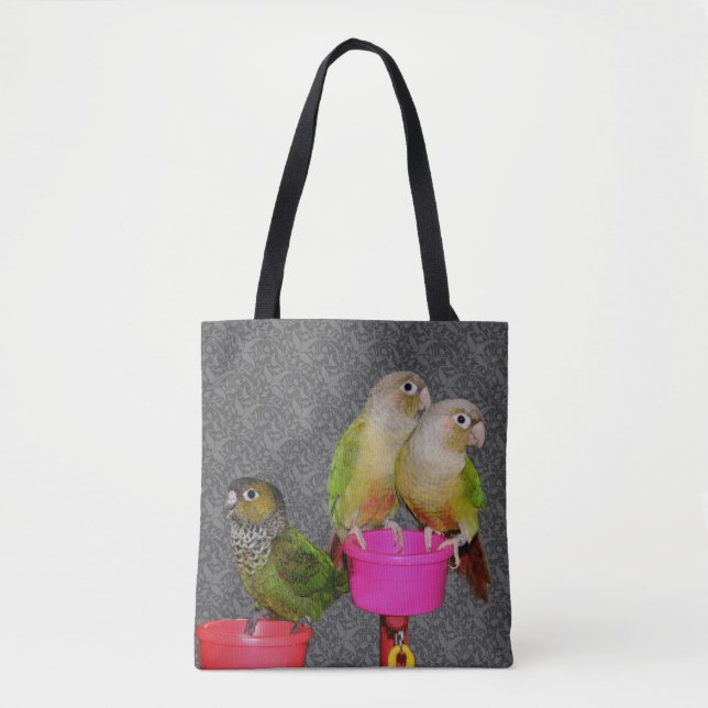 Tote Bag Perroquets Conure Bébé Animal  (Devant)