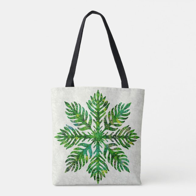 Tote Bag Perruche à feuilles hawaïennes (Dos)