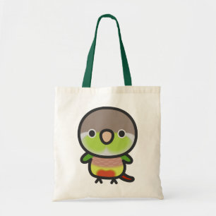 Tote Bag Perruche à joues vertes / Ananas