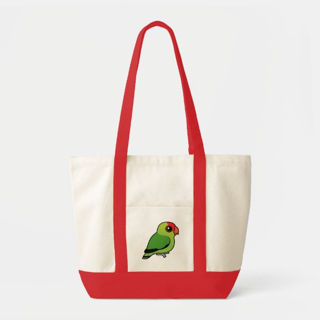Tote Bag perruche Noir-à ailes (Devant)