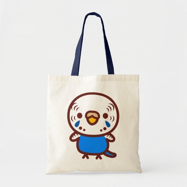 Tote Bag Perruche ondulée / femelle cobalt normal (Devant)