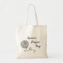 Personalised Name Knitting / Crochet Project Bag