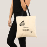 Tote Bag Personalised Roses Matriarch Mother<br><div class="desc">Personalised Matriarch and vintage Roses design Mother Tote Bag.</div>