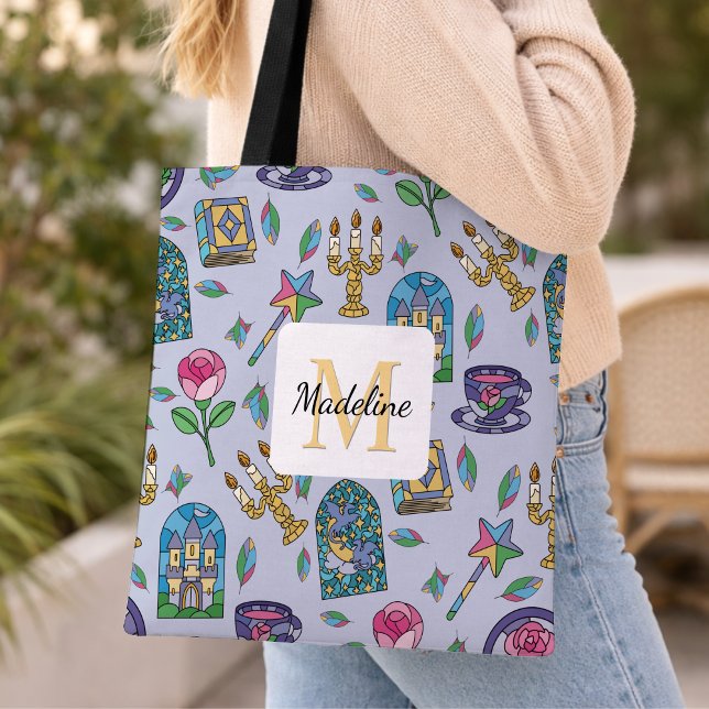 Tote Bag Personalized Beauty and the Beast Book Girl (Créateur téléchargé)
