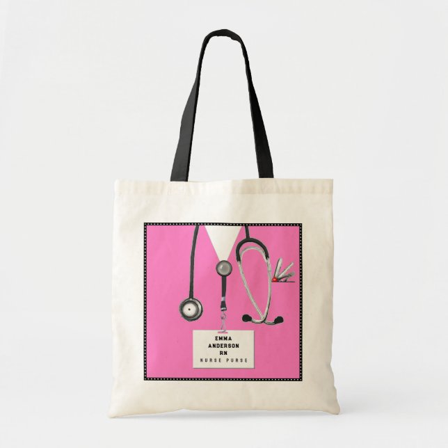 Tote Bag Personalized Nurse Gift (Devant)