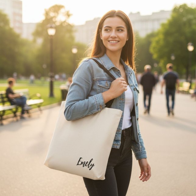 Tote Bag Personalized Tote,  Bridesmaid Gift, Custom Name  (Créateur téléchargé)