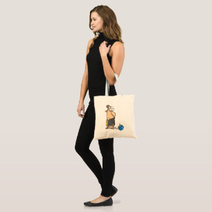 Tote Bag Personnage de joueur de quilles triste et drôle av