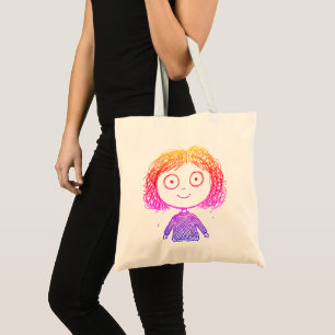 Tote Bag Personnage de style libre - Dégradé de couleurs