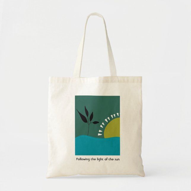 Tote Bag personnage joyeux anniversaire 30 ème vert paysage (Devant)
