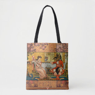 Tote Bag Personnages Classiques de Contes de Fées Beauty Be