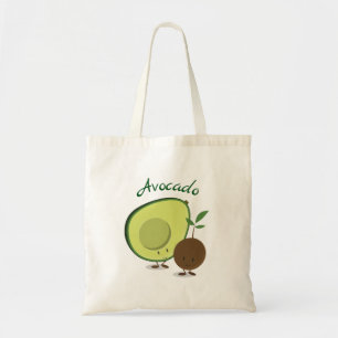 Tote Bag Personnages de dessin animé heureux d'avocat et d