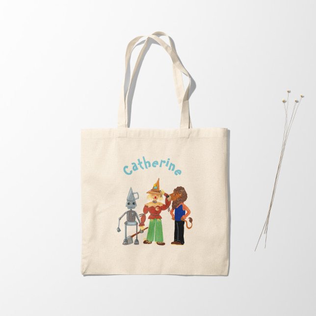 Tote Bag Personnages mignons et drôles avec votre nom (Créateur téléchargé)
