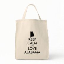 Personnalisable KEEP CALM et LOVE ALABAMA