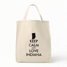 Personnalisable KEEP CALM et LOVE INDIANA