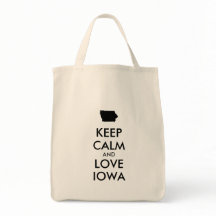 Personnalisable KEEP CALM et LOVE IOWA