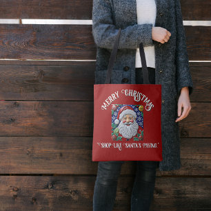 Tote Bag Personnalisable Père Noël Jolly Ol Saint Nick