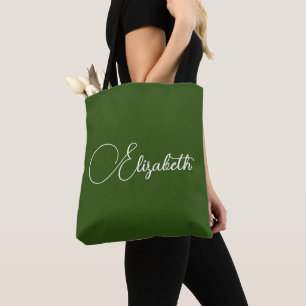 Tote Bag Personnalisable votre propre nom Modèle de typogra