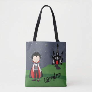 Tote Bag Personnalisation de Vampire Boy Halloween Kid