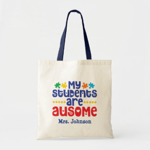 Tote Bag Personnalisation d'un enseignant d'autisme