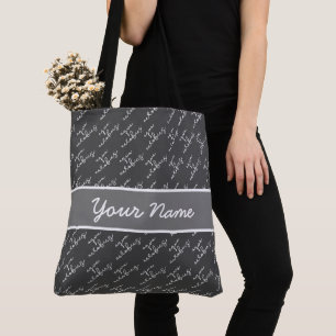 Tote Bag Personnalisé Aqua aérobic typographie motif Fourre
