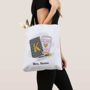 Tote Bag Personnalisé Black Kindergarten Appréciation de l'
