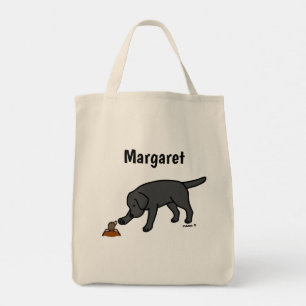 Tote Bag Personnalisé Black Labrador Friendly
