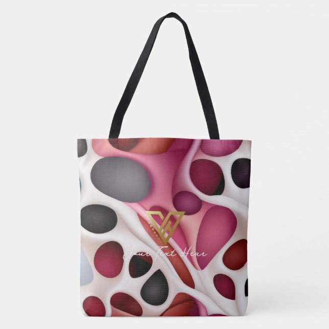 Tote Bag Personnalisé : Blush Tones Bubble Array Personnali (Devant)