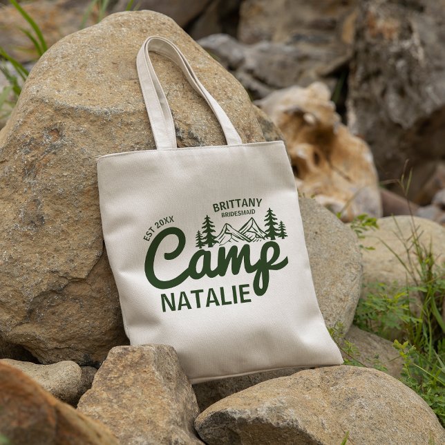 Tote Bag Personnalisé Camp Bach Bachelorette Party Custom (Créateur téléchargé)
