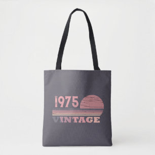 Tote Bag Personnalisé cinquante vintage fête du 50e anniver