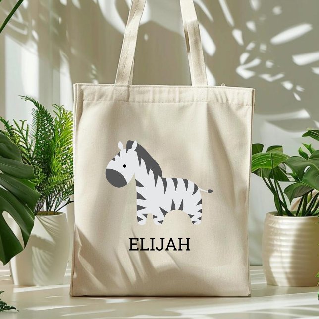 Tote Bag Personnalisé Cute Zebra Kids (Créateur téléchargé)