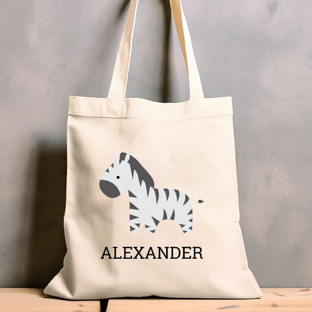 Tote Bag Personnalisé Cute Zebra Kids (Créateur téléchargé)