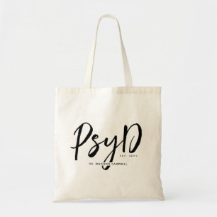 Tote Bag Personnalisé Elegant PsyD Docteur en Psychologie