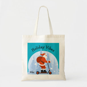 Tote Bag Personnalisé Funky moderne Père Noël Christmas Hol