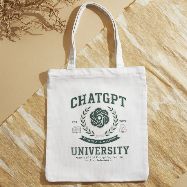 Tote Bag Personnalisé Funny Custom ChatGPT Graduation (Créateur téléchargé)