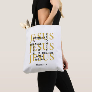 Tote Bag Personnalisé JESUS Waymaker Christian