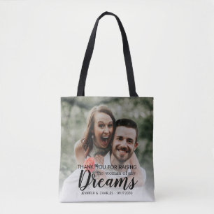 Tote Bag Personnalisé Mère de la mariée Merci Mariage photo