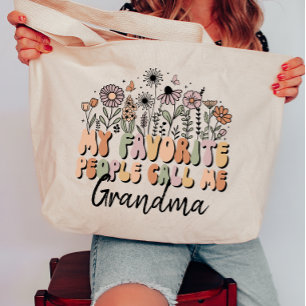 Tote Bag Personnalisé Mes Favoris Les gens m'appellent gran