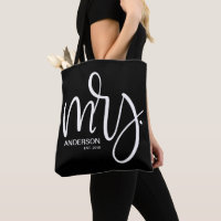 Personnalisé Mme ESTABLISHED - blanc sur noir
