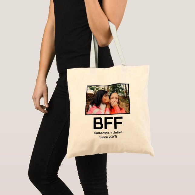 Tote Bag Personnalisé moderne meilleur ami pour toujours bf (Devant (produit))