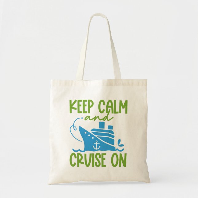 Tote Bag Personnalisé Nom, Destination & Année Croisière Co (Devant)