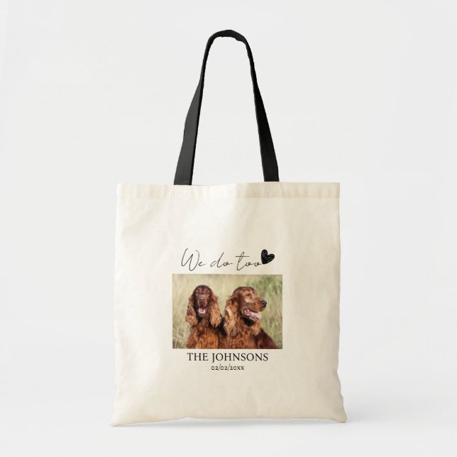 Tote Bag Personnalisé nous faisons trop mariage (Devant)