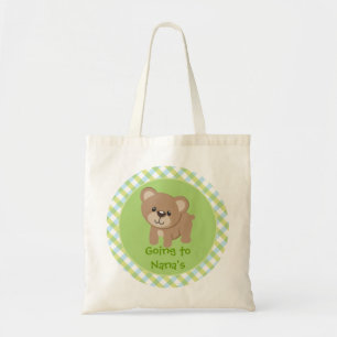 Tote Bag Personnalisé peu d'ours allant à Nana