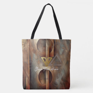 Tote Bag Personnalisé : Rustic Abstrait Fourre-tout