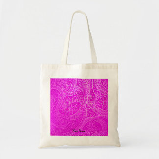 Tote Bag Personnalisé Vibrant Magenta Coloré Motif esthétiq
