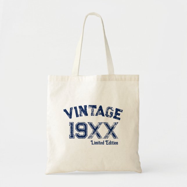 Tote Bag Personnalisé Vintage 19XX édition limitée (Devant)