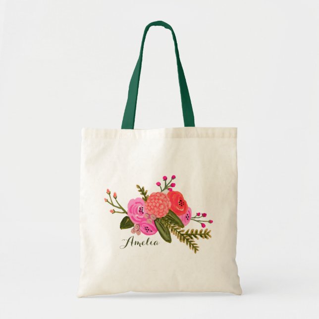 Tote Bag Personnalisé | Vintage jardin (Devant)
