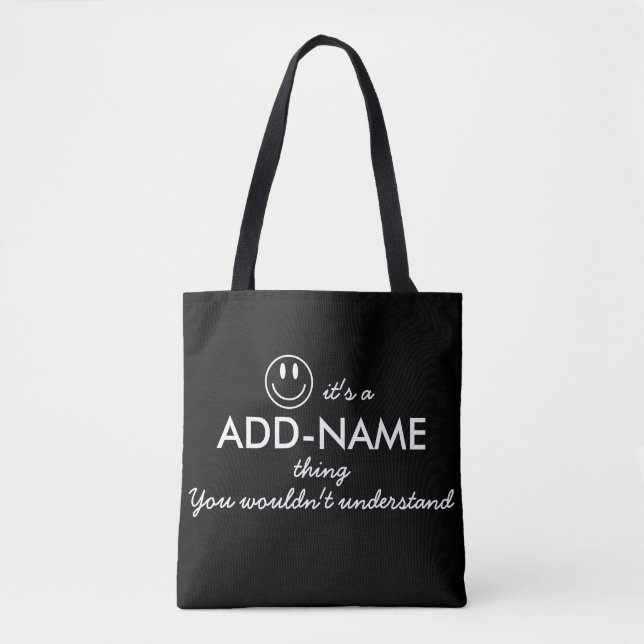 Tote Bag Personnalisé vous ne comprendrait pas (Devant)