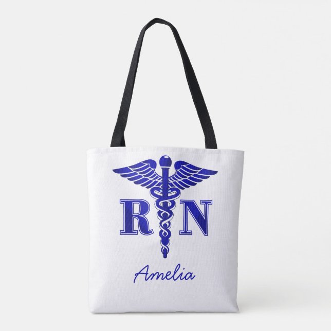 Tote Bag Personnalisée-infirmière autorisée-cadeaux-femmes- (Dos)